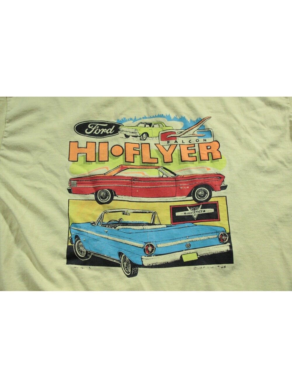 Vintage Ford Hi Flyer Falcon T-Shirt Murina's Best Shirt L Distressed